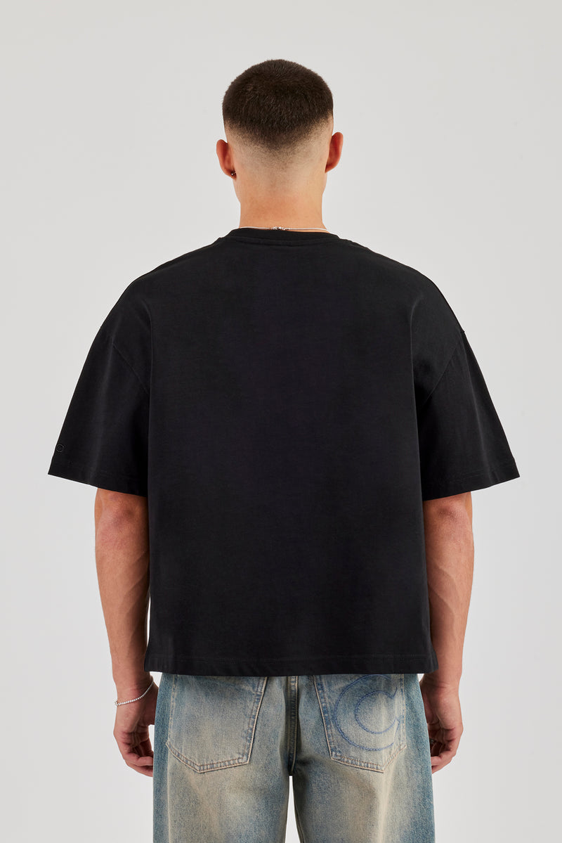 Cernucci Plate Boxy T-Shirt - Black