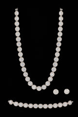 Iced Shape Cluster Tennis Chain, Bracelet & Stud - 6mm