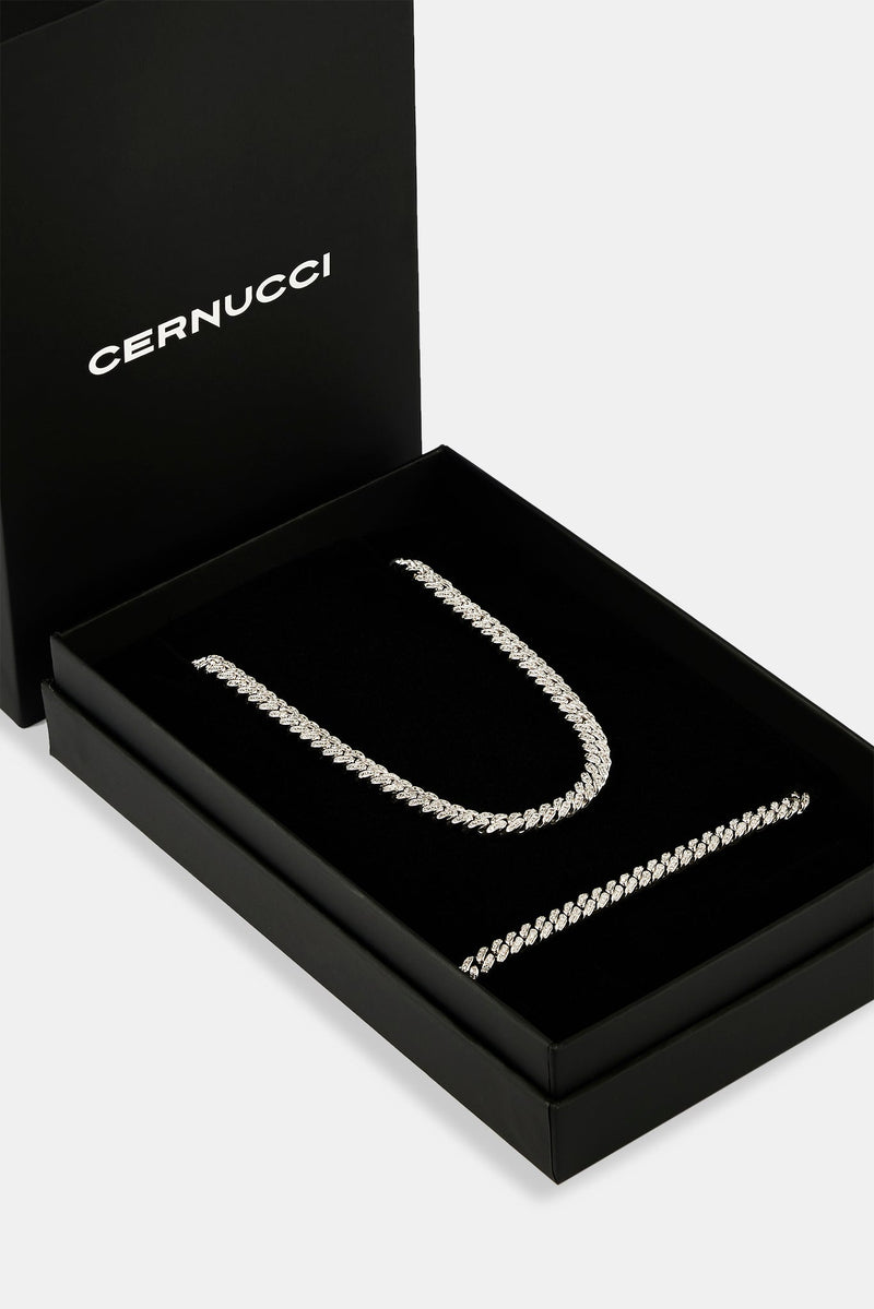 Iced Out Cuban Chain & Bracelet - 6mm