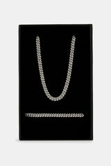 Iced Out Cuban Chain & Bracelet - 6mm