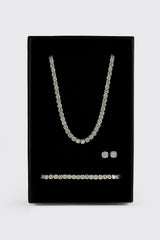 Tennis Chain, Bracelet & Stud - 5mm