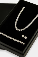Tennis Chain, Bracelet & Stud - 5mm