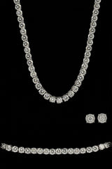 Tennis Chain, Bracelet & Stud - 5mm