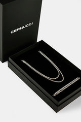 Rope & Micro Cuban Chain & Bracelet - 3mm