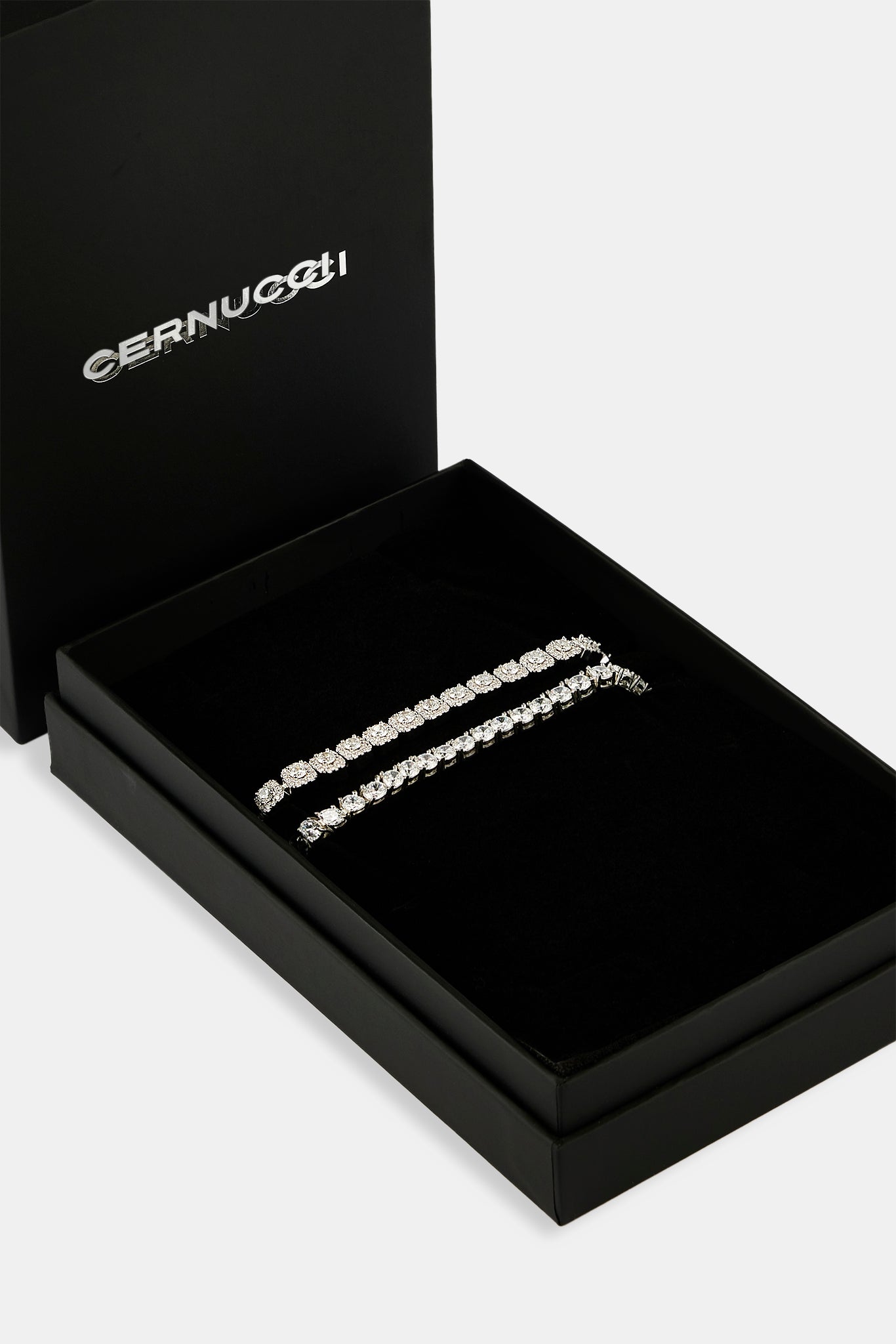 5mm Tennis & 7mm Clustered Tennis Bracelet