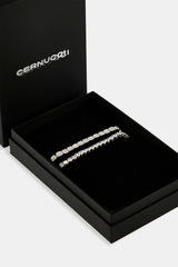 5mm Tennis & 7mm Clustered Tennis Bracelet