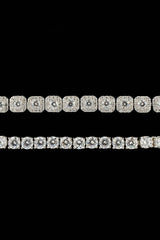 5mm Tennis & 7mm Clustered Tennis Bracelet