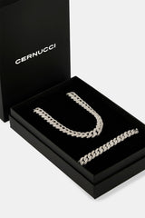 Iced Out Cuban Chain & Bracelet - 8mm
