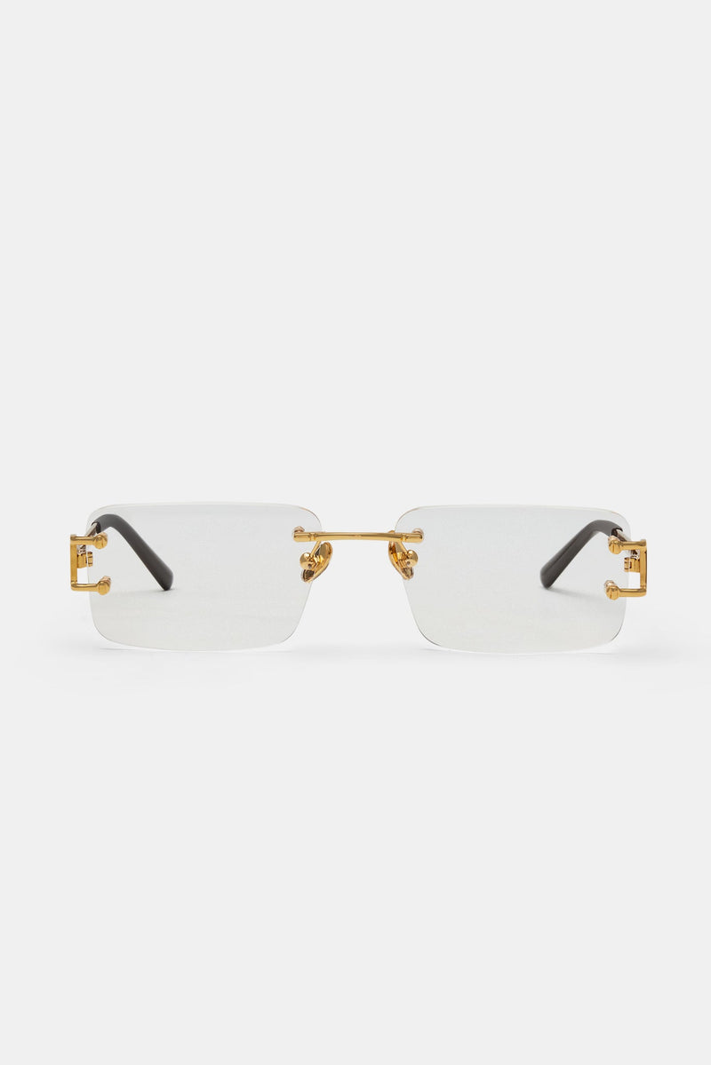 Metal Rectangle Lense Sunglasses