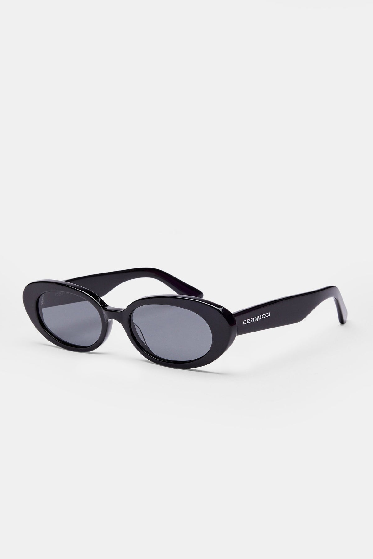 Slim Oval Black Sunglasses P.Y.E optics (famous Russian brand)  NEW Selene | Slim Oval Sunglasses for Women – WMP Eyewear main image 4