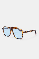 Tortoise Shell Aviator Sunglasses - Brown