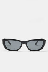 Narrow Aviator Sunglasses - Black