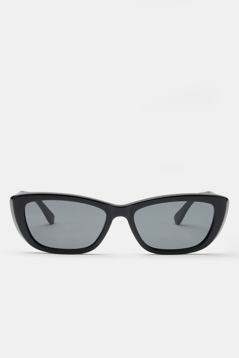 Narrow Aviator Sunglasses - Black