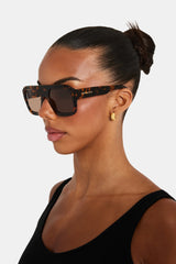 Chunky Aviator Sunglasses - Tortoise