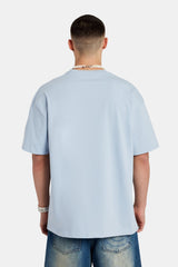 Moto Palm Oversized T-Shirt - Light Blue