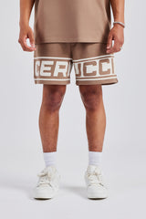 Moto Jersey Shorts - Washed Brown