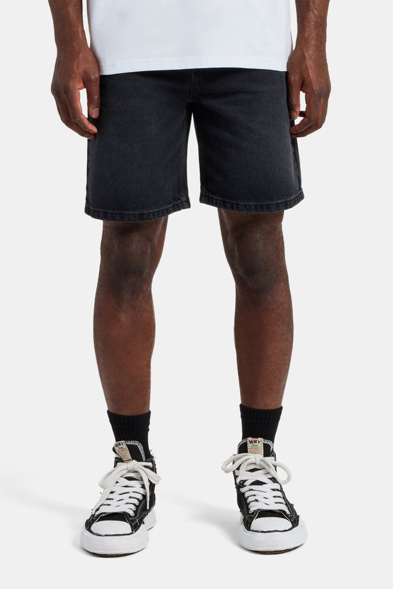 Denim Short - Washed Black