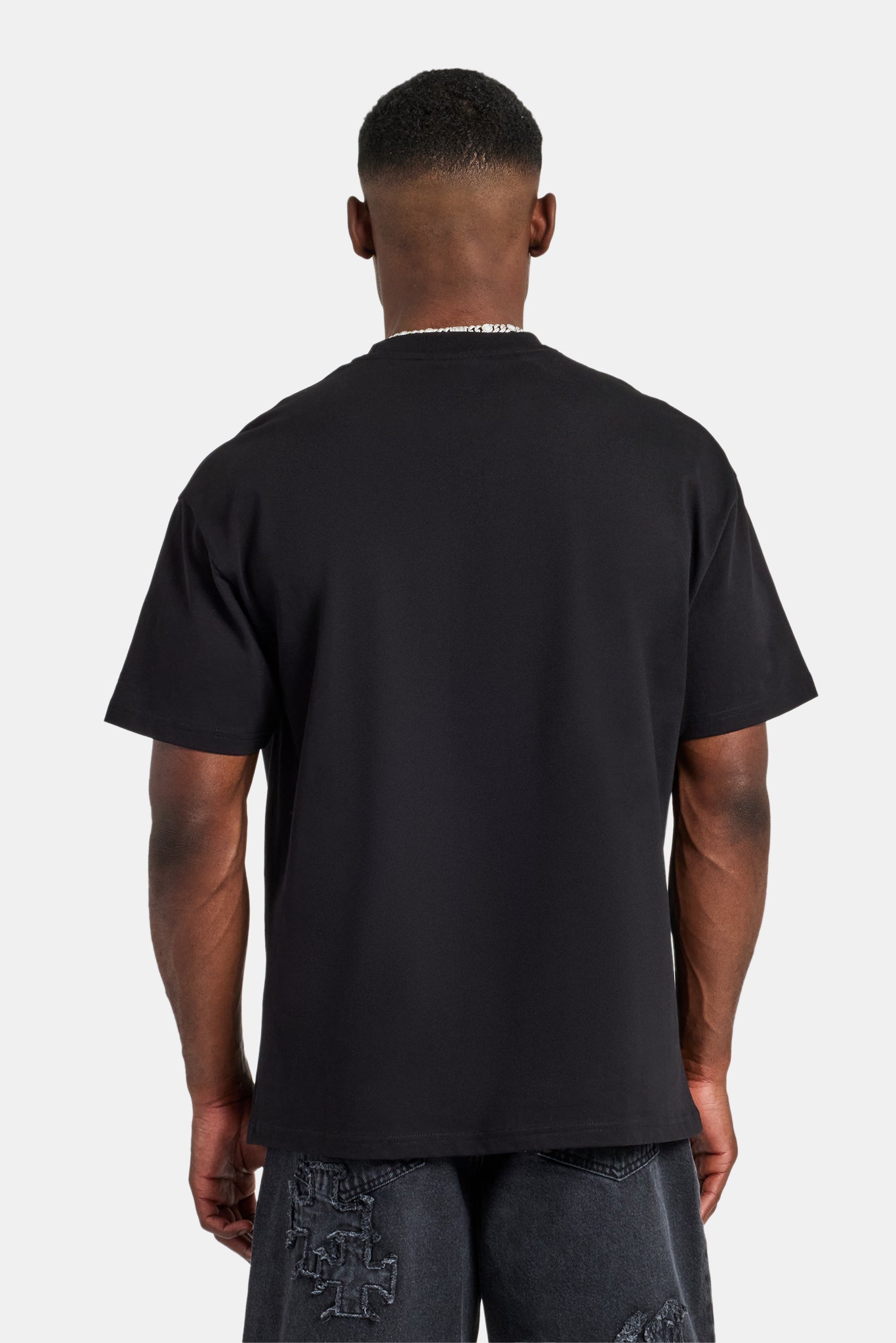Palm Springs Graphic Oversized T-Shirt - Black | Mens Tees & Vests