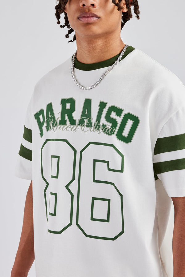 86 Varsity Skater T-Shirt - Off White