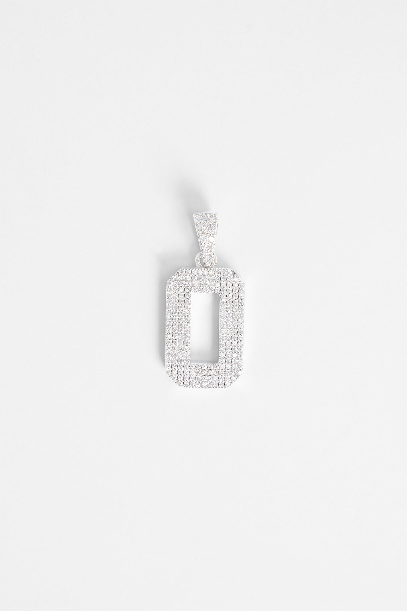 Iced 0 Number Pendant