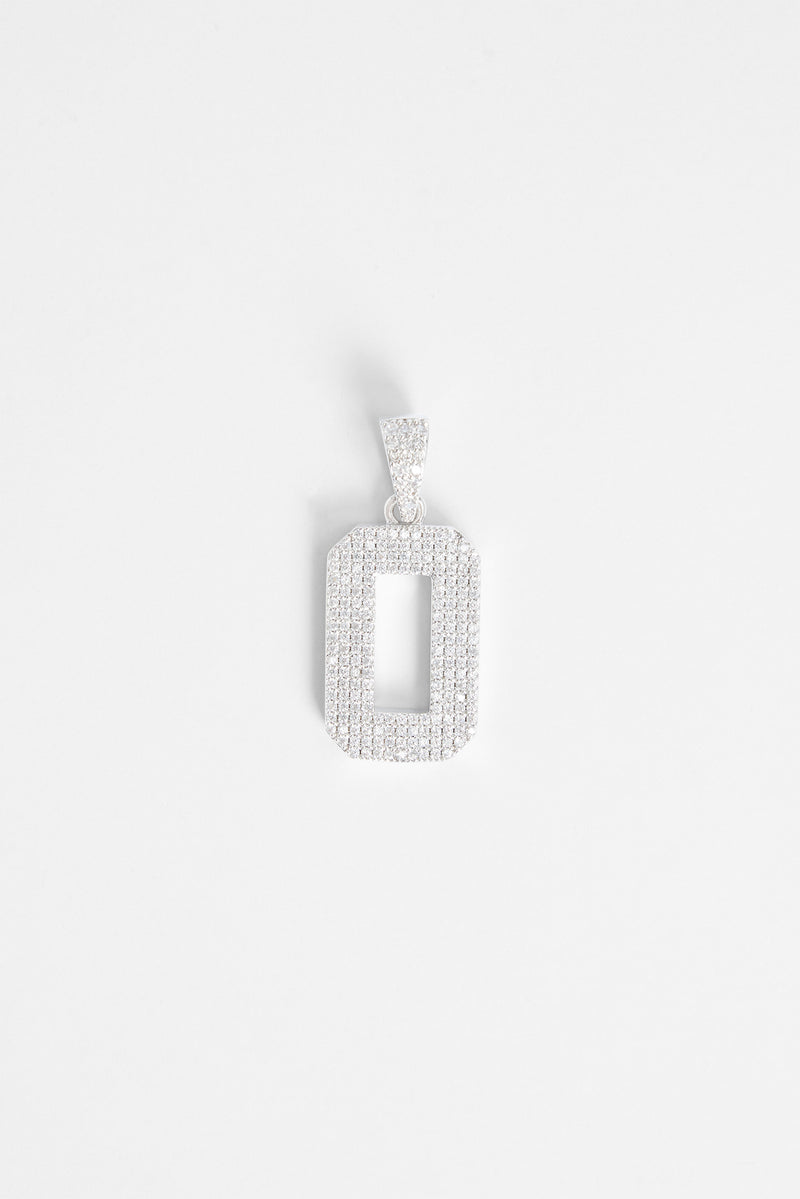 Iced 0 Number Pendant