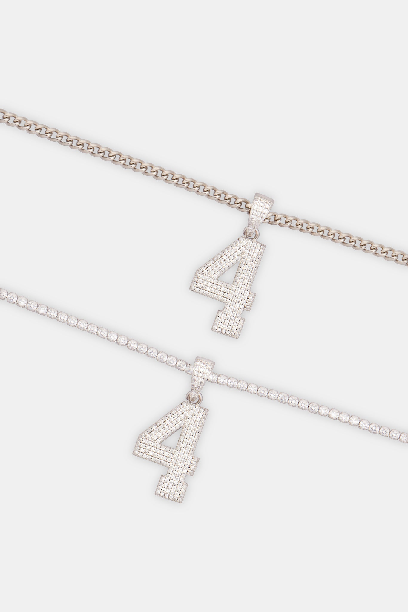 Iced 4 Number Pendant – Cernucci US