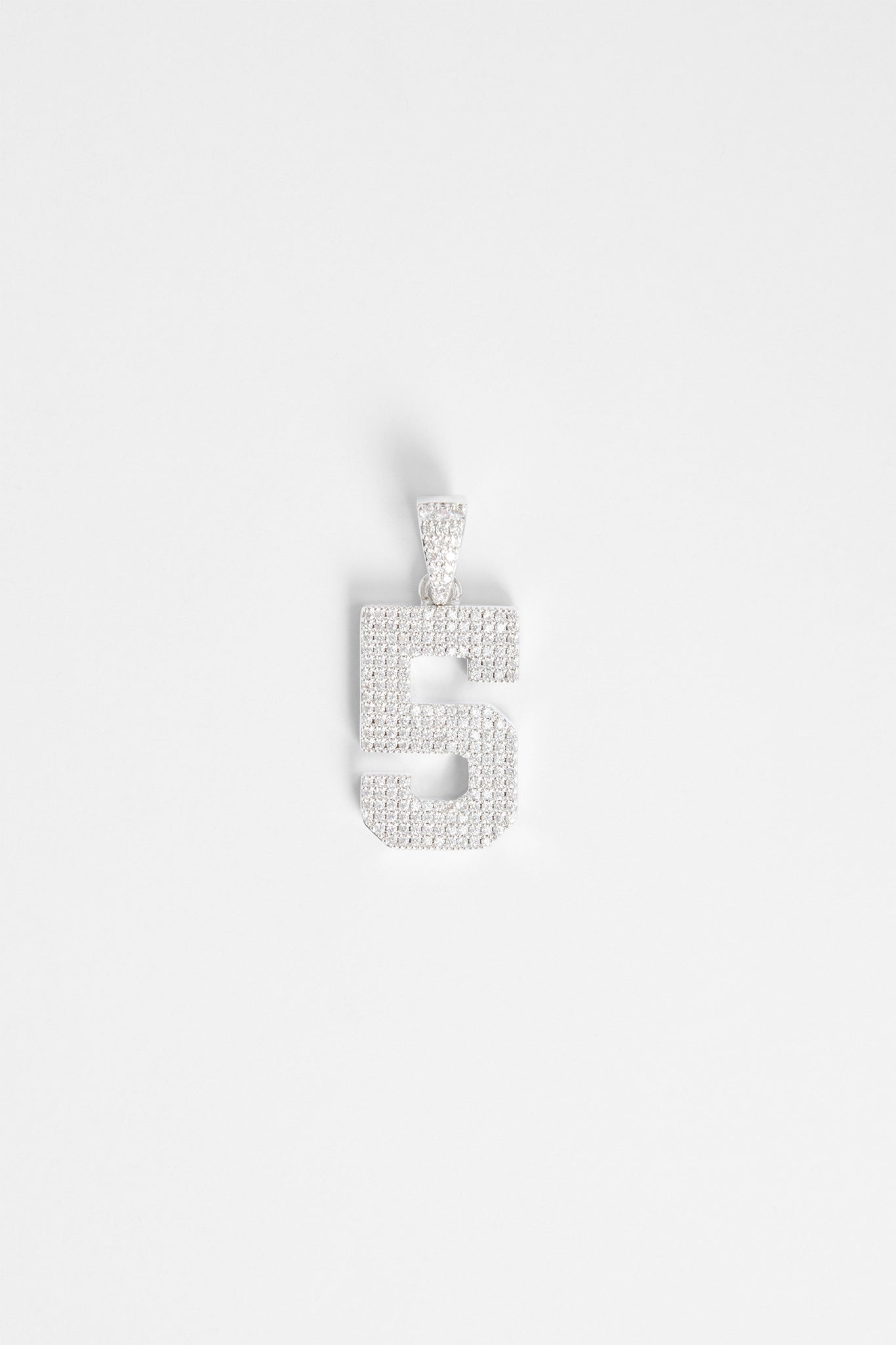 Iced 5 Number Pendant