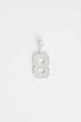 Iced 8 Number Pendant