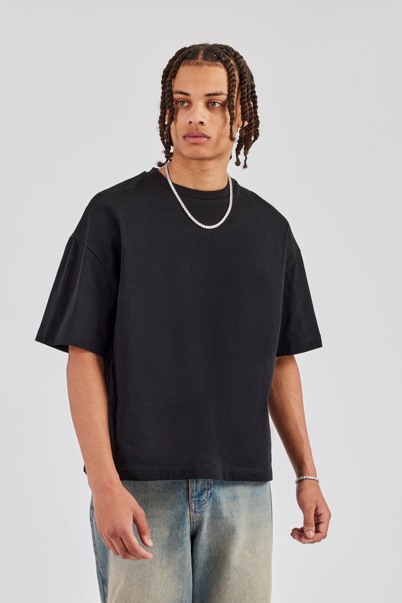 Boxy T-Shirt - Black | Mens Tees & Vests | Shop T-Shirts at
