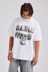 Diamond Grills Graphic Oversized T-Shirt