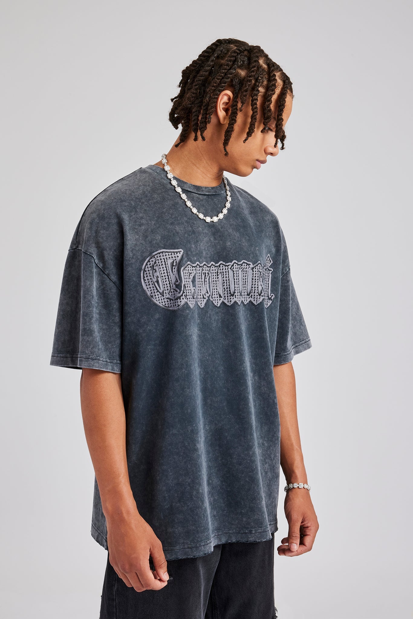 トップス salsation Obersized Round Neck T-shirts LYXSSBYX Women's Oversized T Shirts, Plus Size Slogan Graphic