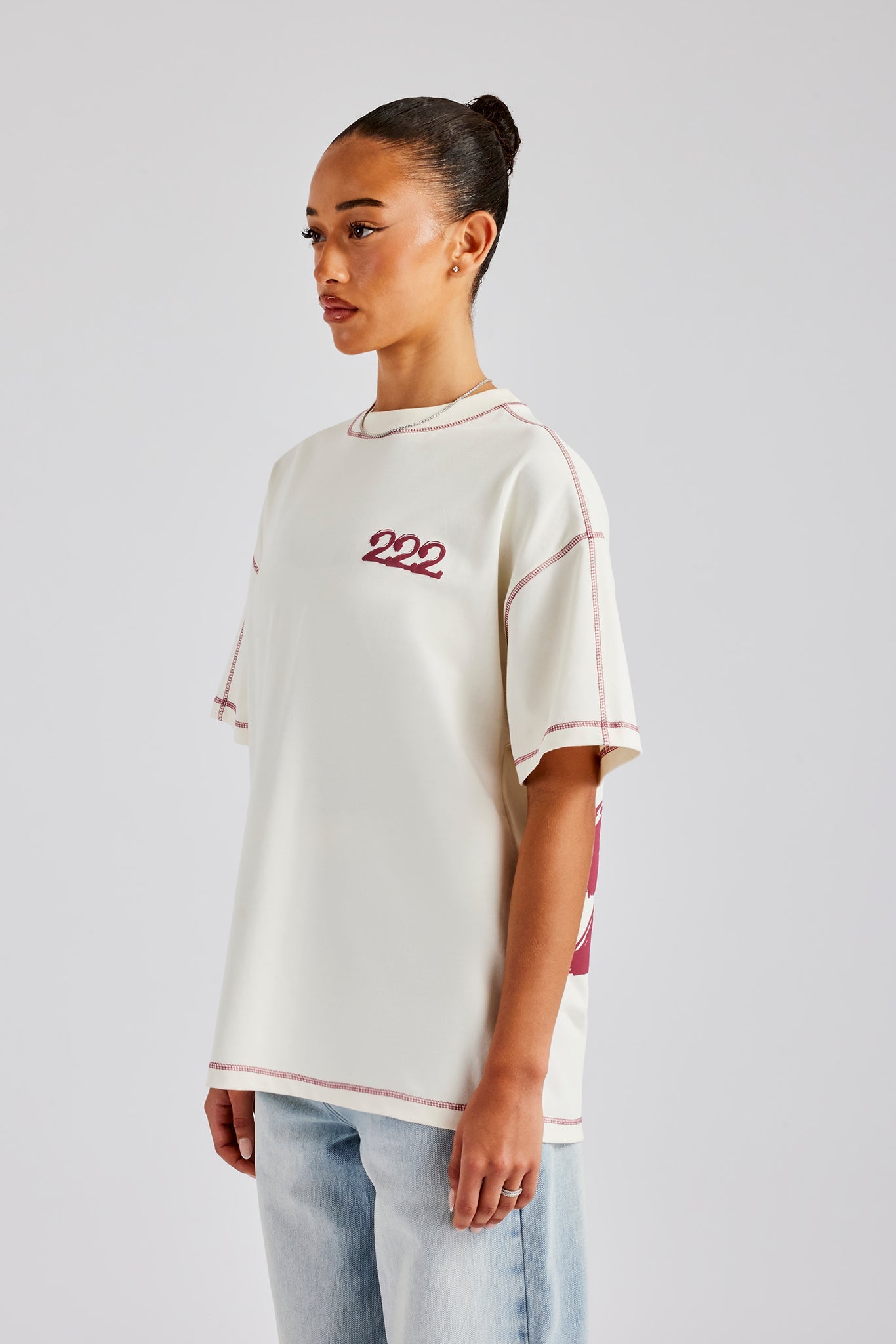 222 Cherub Oversized T-Shirt - White