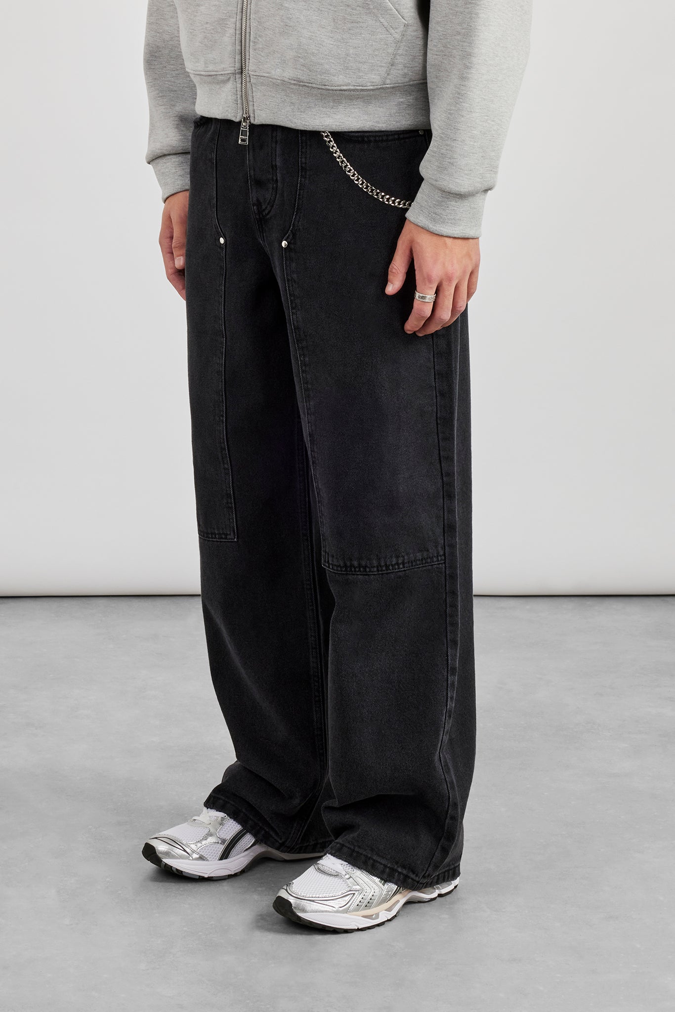 Baggy Carpenter Jean - Washed Black