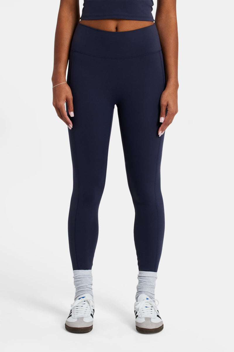 Deep Waistband Legging - Navy