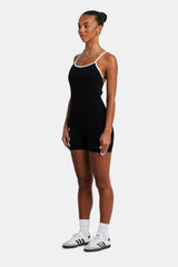 Strappy Back Unitard - Black