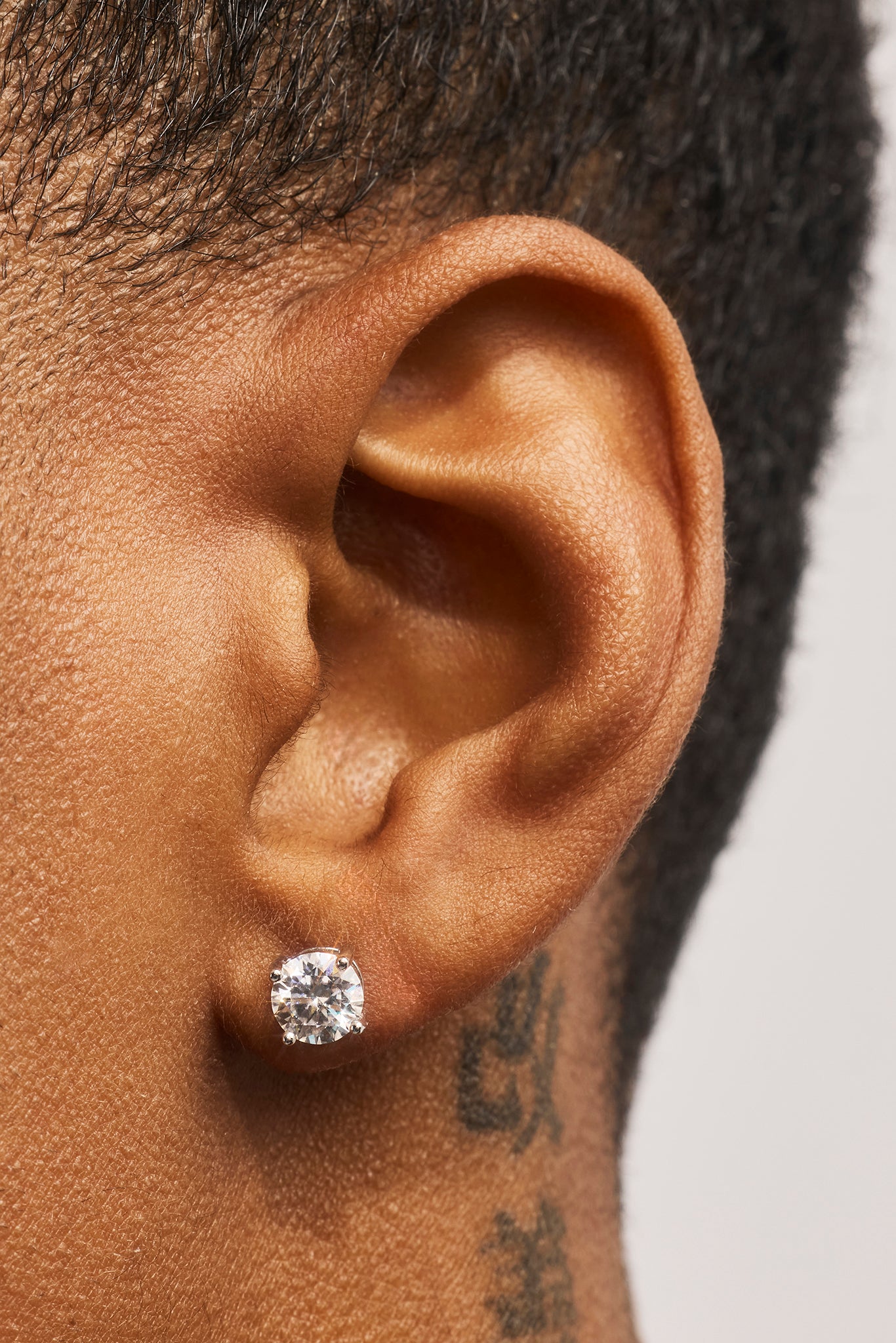 Moissanite 6mm 925 Stud Earrings