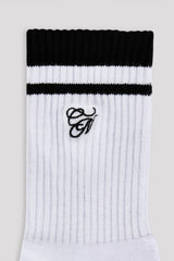 CN Embroidered Sock - White