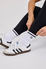 CN Embroidered Sock - White