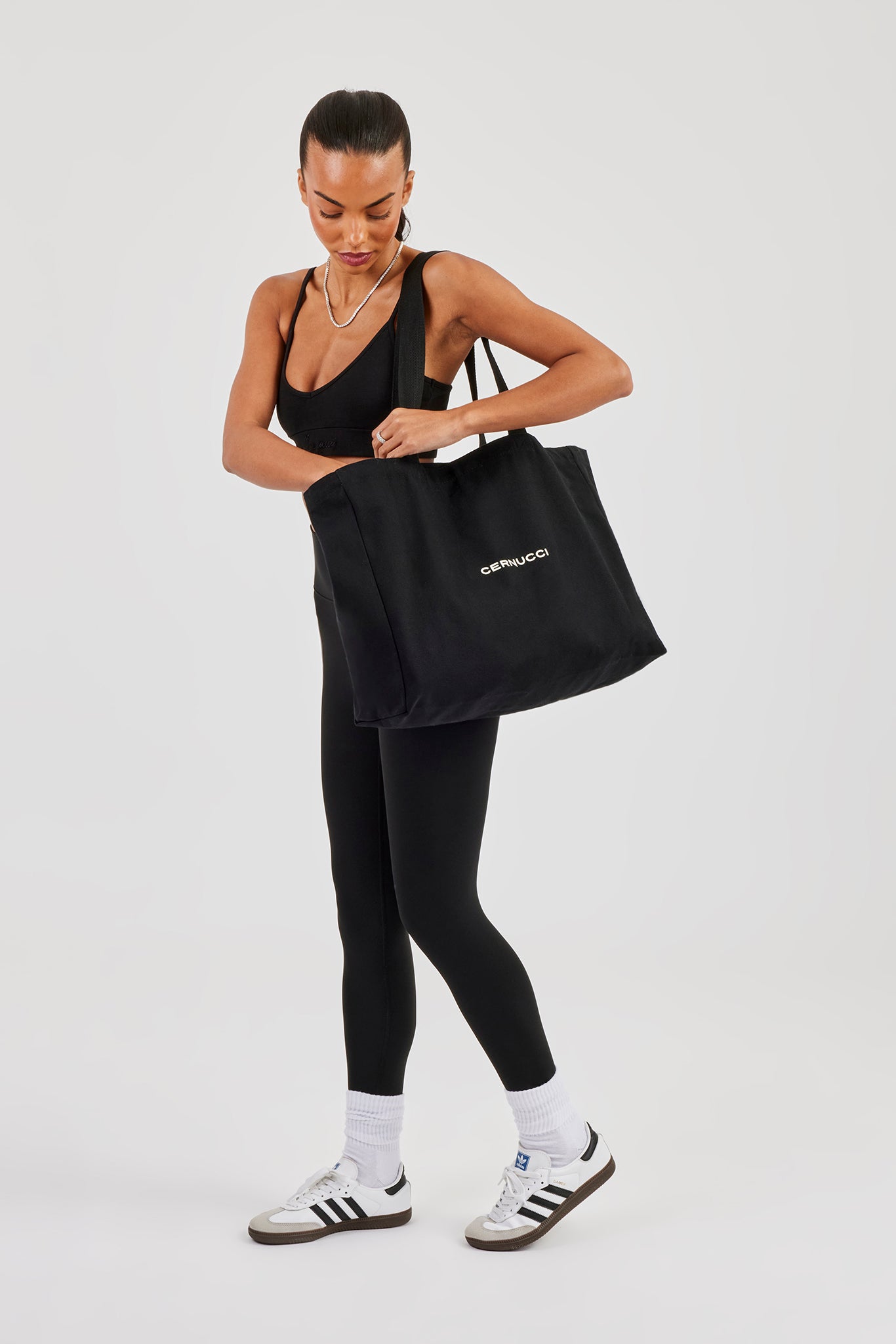 Cernucci Canvas Tote Bag - Black | Womens Accessories | Shop Bags