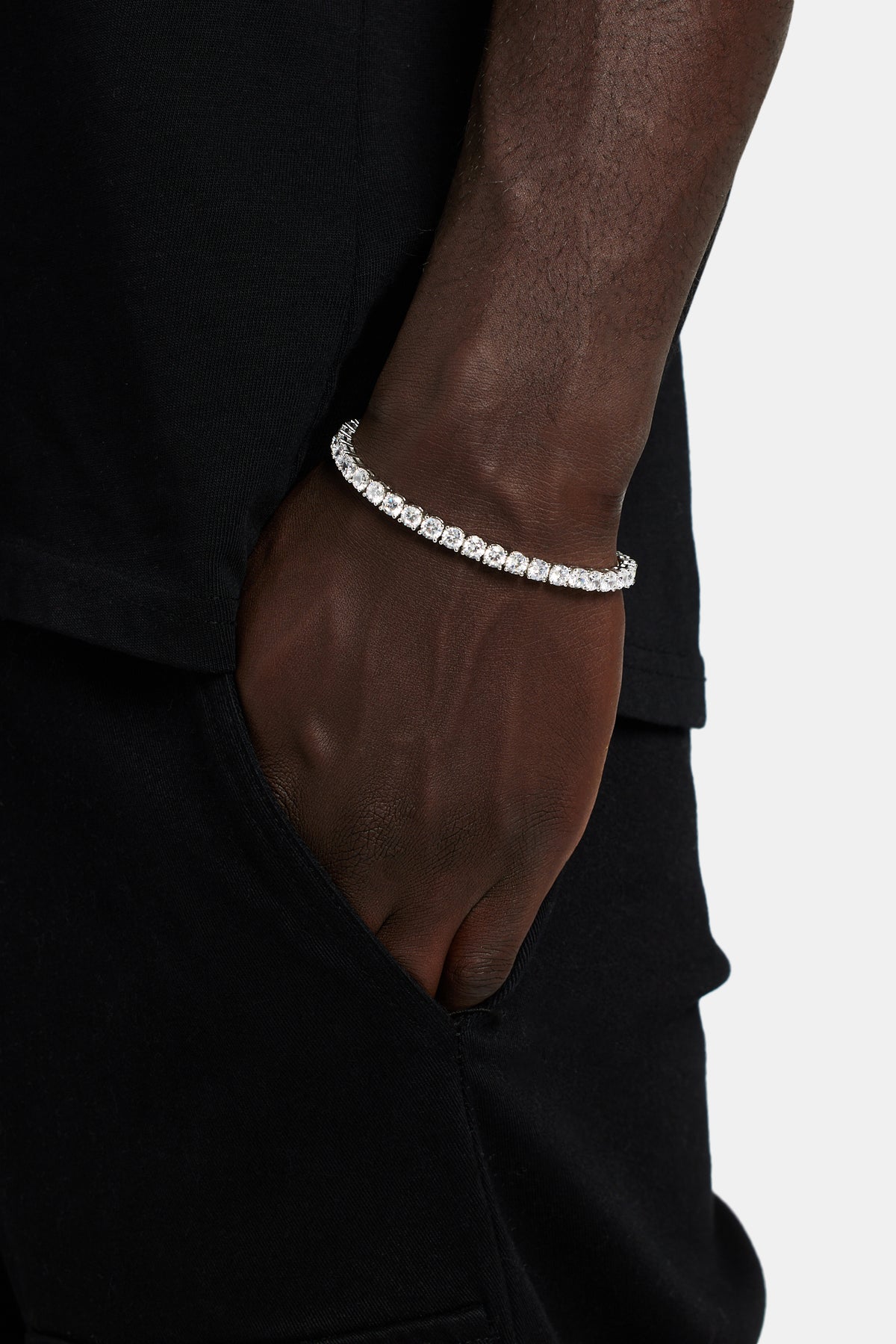 Tennis Bracelet - 5mm - White – Cernucci US Brand New Cernucci Tennis Bracelet main image 0