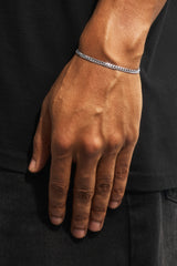 Miami Cuban Bracelet - 3.5mm - White