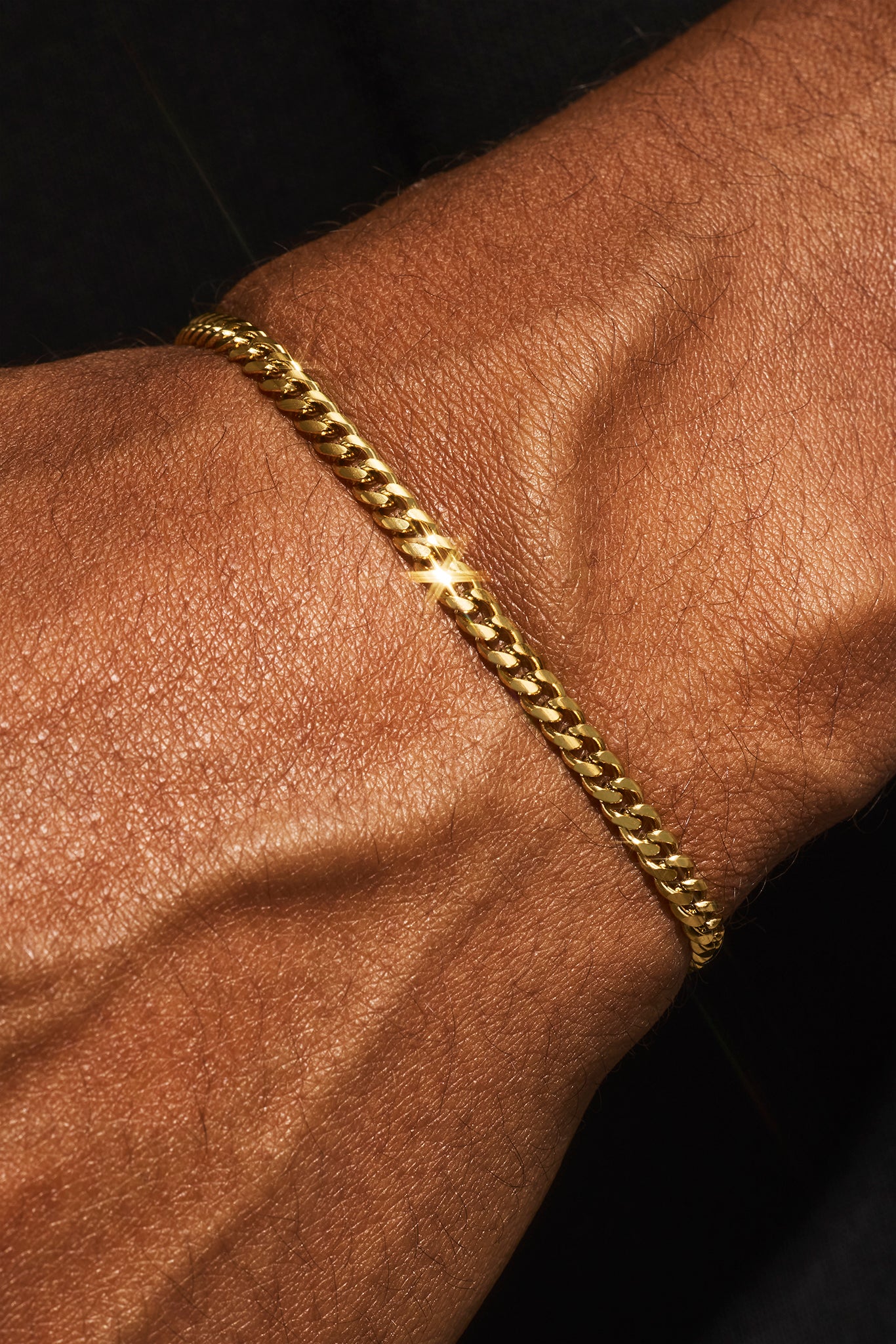 Miami Cuban Bracelet - 3.5mm - Gold