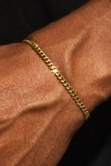 Miami Cuban Bracelet - 3.5mm - Gold