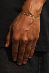 Miami Cuban Bracelet - 3.5mm - Gold