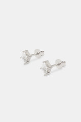 6mm Iced Shape Stud Earrings