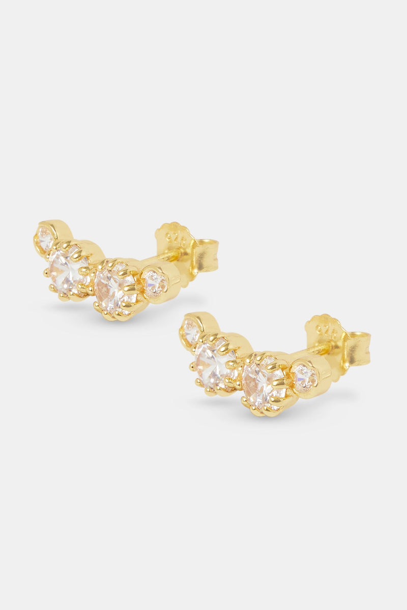 925 Multi CZ Stud Earrings