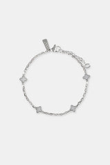 Blue Agate Motif Rolo Bracelet - 8mm