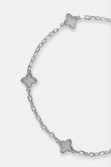 Blue Agate Motif Rolo Bracelet - 8mm