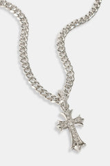 Chunky Cross Polished Cuban Chain - 5mm