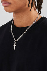 Chunky Cross Polished Cuban Chain - 5mm